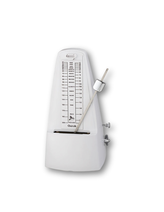 Metrónomo Mecánico Cherub WSM-305 Blanco