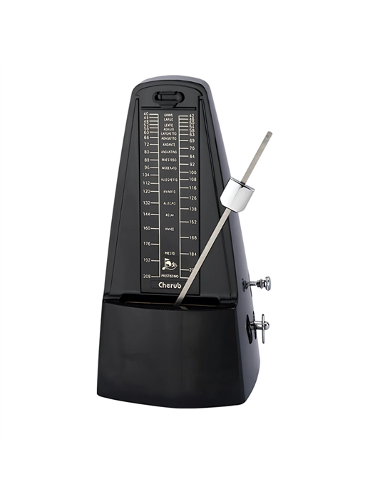 Metrónomo Mecánico Cherub WSM-330 Negro