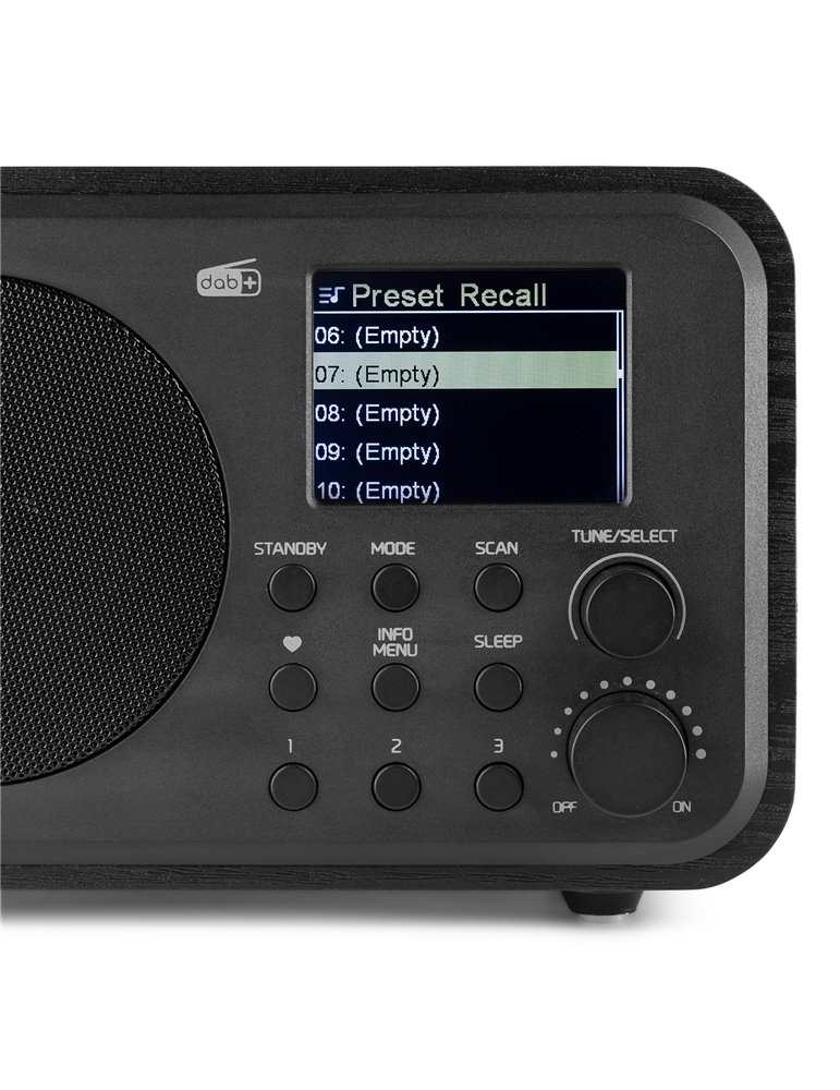 Milan DAB+ Radio con Batería Negro