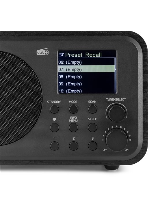 Milan DAB+ Radio con Batería Negro