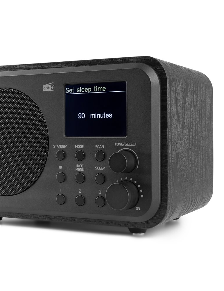 Milan DAB+ Radio con Batería Negro