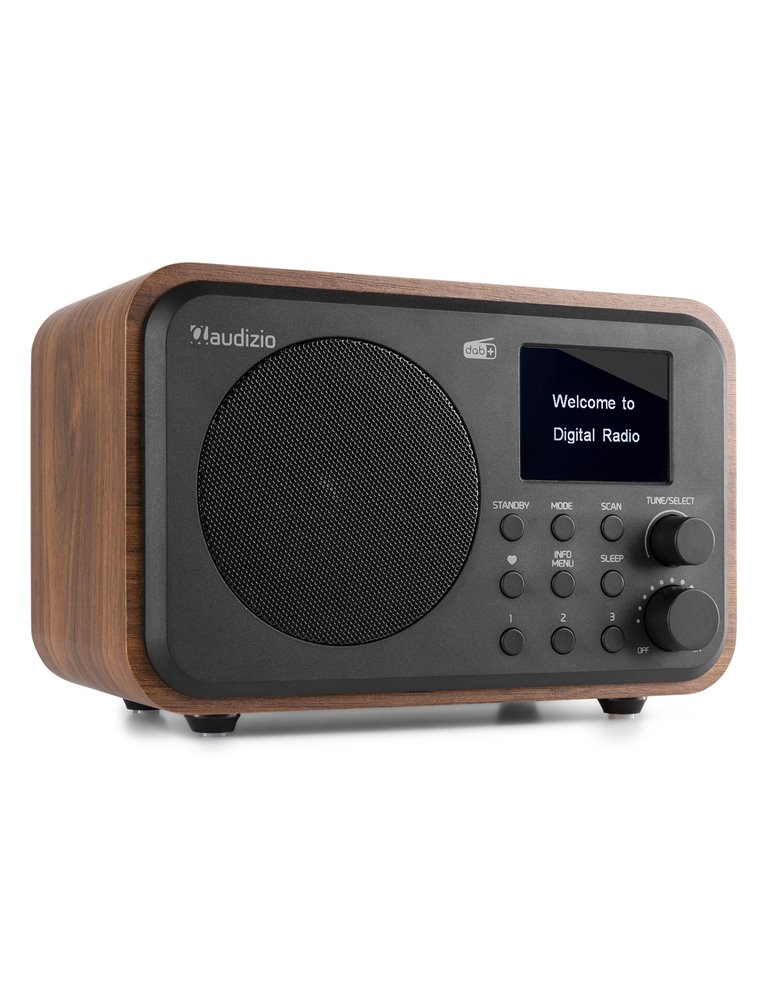 Milan DAB+ Radio con Batería Madera