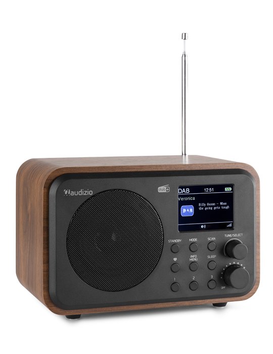 Milan DAB+ Radio con Batería Madera