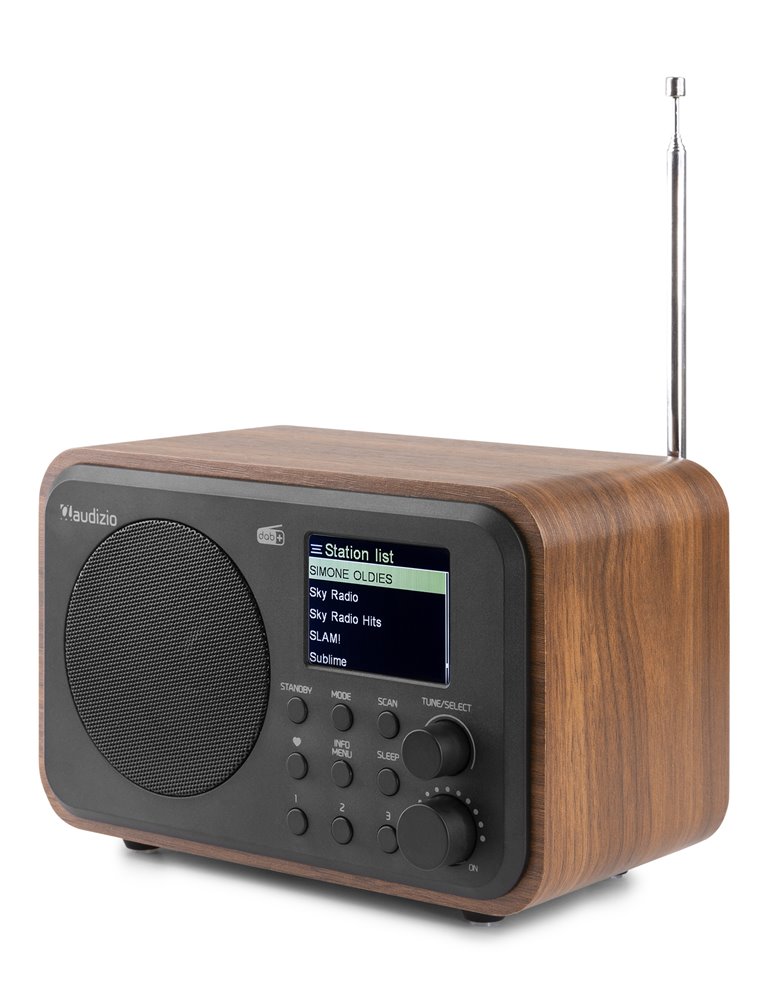 Milan DAB+ Radio con Batería Madera