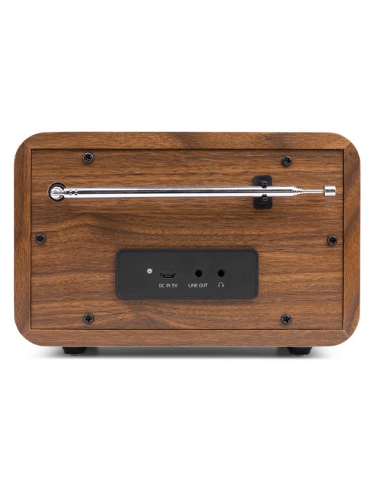 Milan DAB+ Radio con Batería Madera