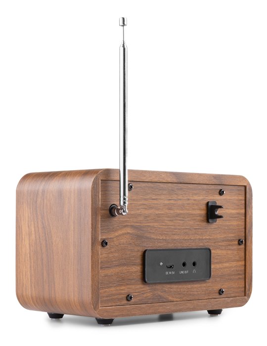Milan DAB+ Radio con Batería Madera
