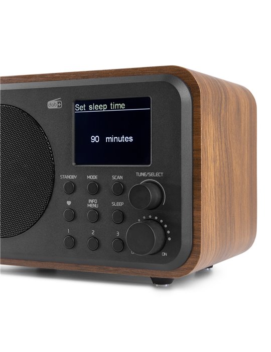 Milan DAB+ Radio con Batería Madera