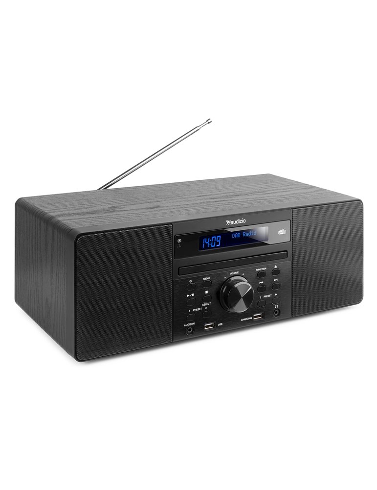 Prato Sistema Musical todo-en-uno CD/DAB+ Negro