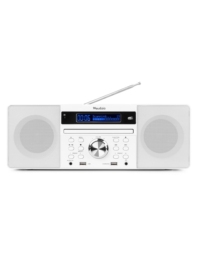 Prato Sistema Musical todo-en-uno CD/DAB+ Blanco