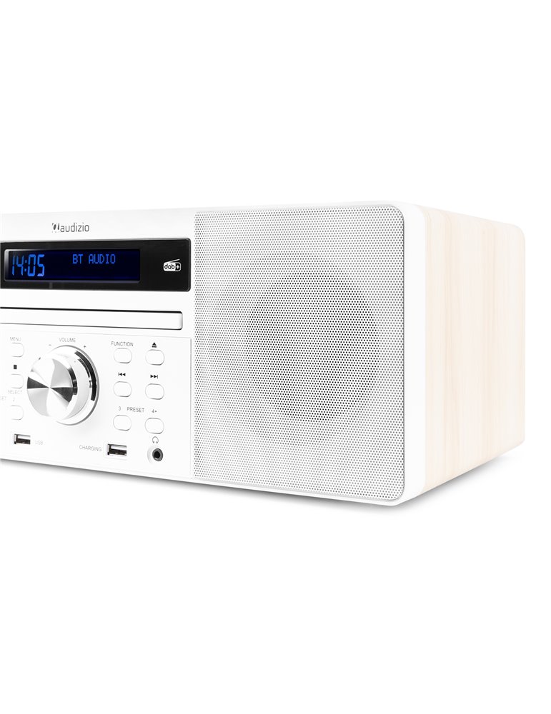 Prato Sistema Musical todo-en-uno CD/DAB+ Blanco