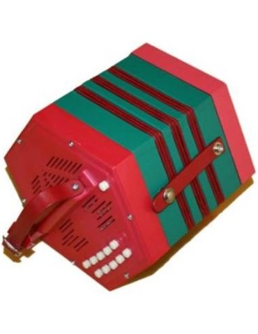 Concertina Stagi PL4-2 Plástico Roja