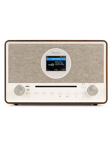 Lucca Radio Internet con DAB+ y reproductor CD Madera 2
