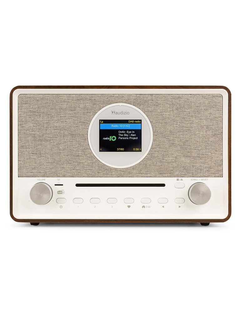 Lucca Radio Internet con DAB+ y reproductor CD Madera