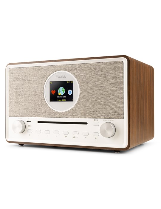 Lucca Radio Internet con DAB+ y reproductor CD Madera