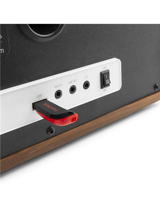 Lucca Radio Internet con DAB+ y reproductor CD Madera