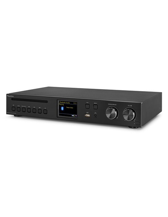 Brescia Receptor de Internet con Amplicador, DAB+ y reproductor CD Negro