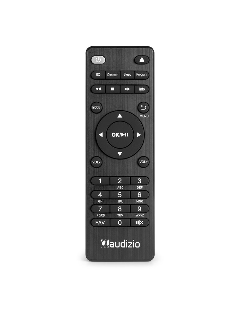 Brescia Receptor de Internet con Amplicador, DAB+ y reproductor CD Negro