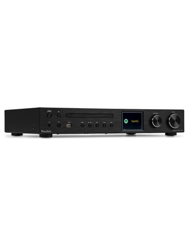 Bolzano Receptor de Internet con Amplicador, DAB+ y reproductor CD Negro