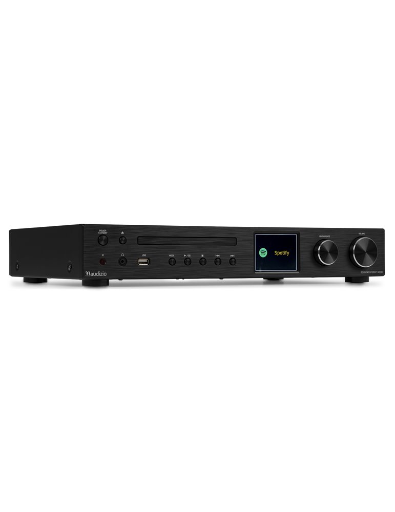 Bolzano Receptor de Internet con Amplicador, DAB+ y reproductor CD Negro