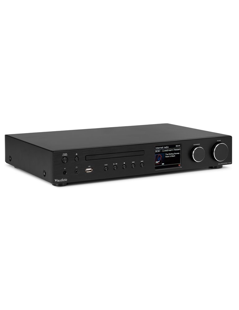 Bolzano Receptor de Internet con Amplicador, DAB+ y reproductor CD Negro