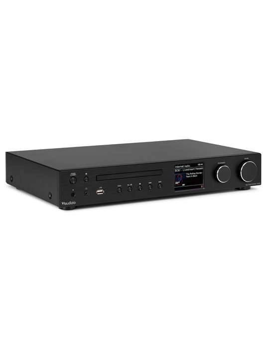 Bolzano Receptor de Internet con Amplicador, DAB+ y reproductor CD Negro