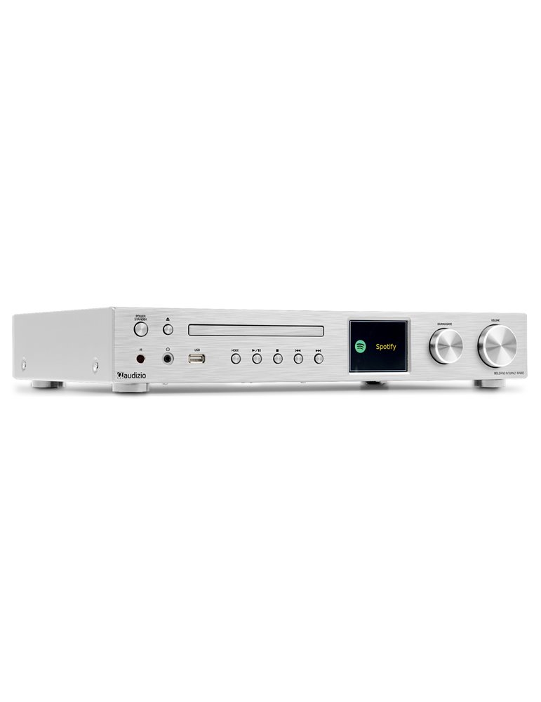 Bolzano Receptor de Internet con Amplicador, DAB+ y reproductor CD Aluminio