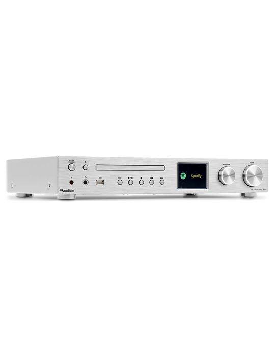 Bolzano Receptor de Internet con Amplicador, DAB+ y reproductor CD Aluminio