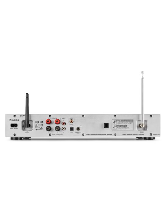 Bolzano Receptor de Internet con Amplicador, DAB+ y reproductor CD Aluminio