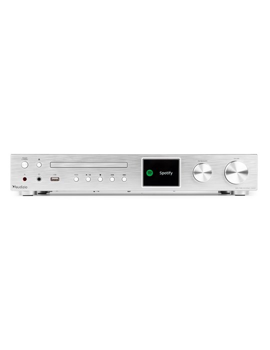Bolzano Receptor de Internet con Amplicador, DAB+ y reproductor CD Aluminio