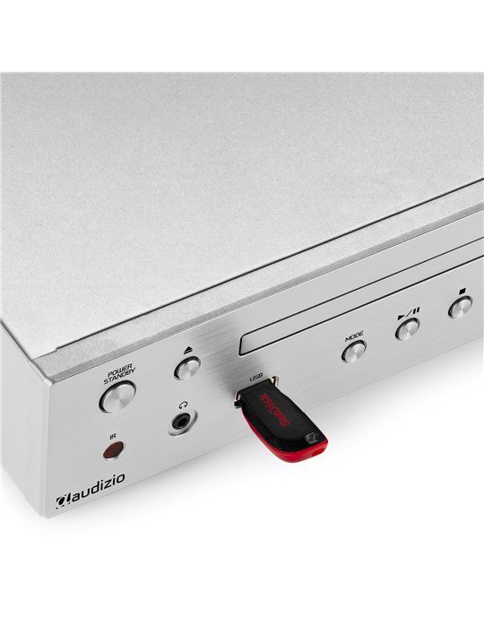 Bolzano Receptor de Internet con Amplicador, DAB+ y reproductor CD Aluminio