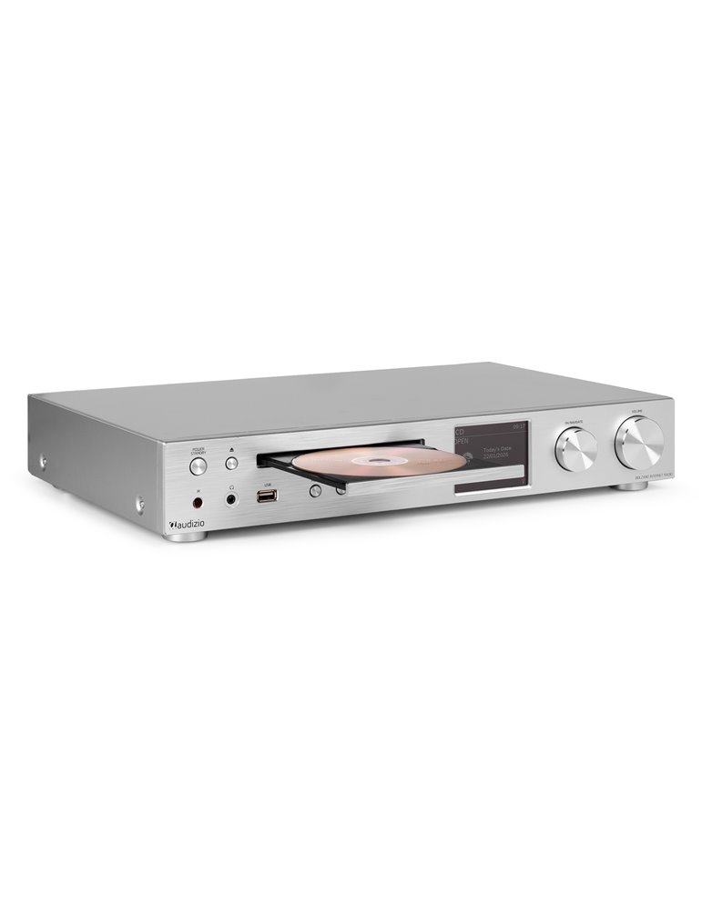 Bolzano Receptor de Internet con Amplicador, DAB+ y reproductor CD Aluminio