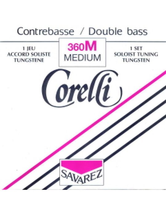 Juego Contrabajo Corelli 360-M Tungsteno