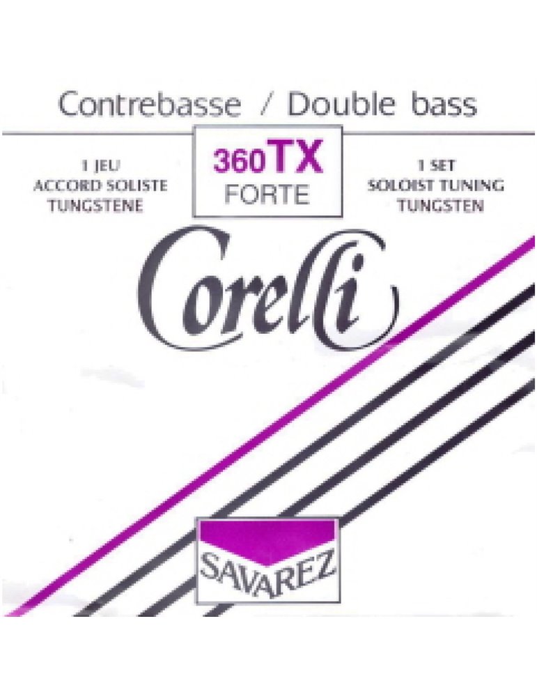 Juego Contrabajo Corelli 360-TX Tungsteno