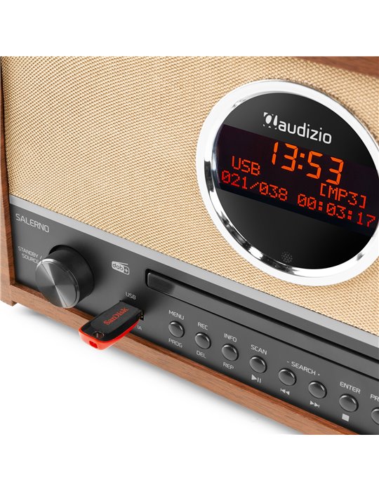 Salerno DAB+ Radio con reproductor CD