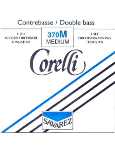 Juego Contrabajo Corelli 370-M Tungsteno