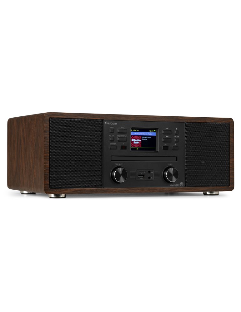 Avola Sistema de música digital CD/BT/DAB+/Internet Madera