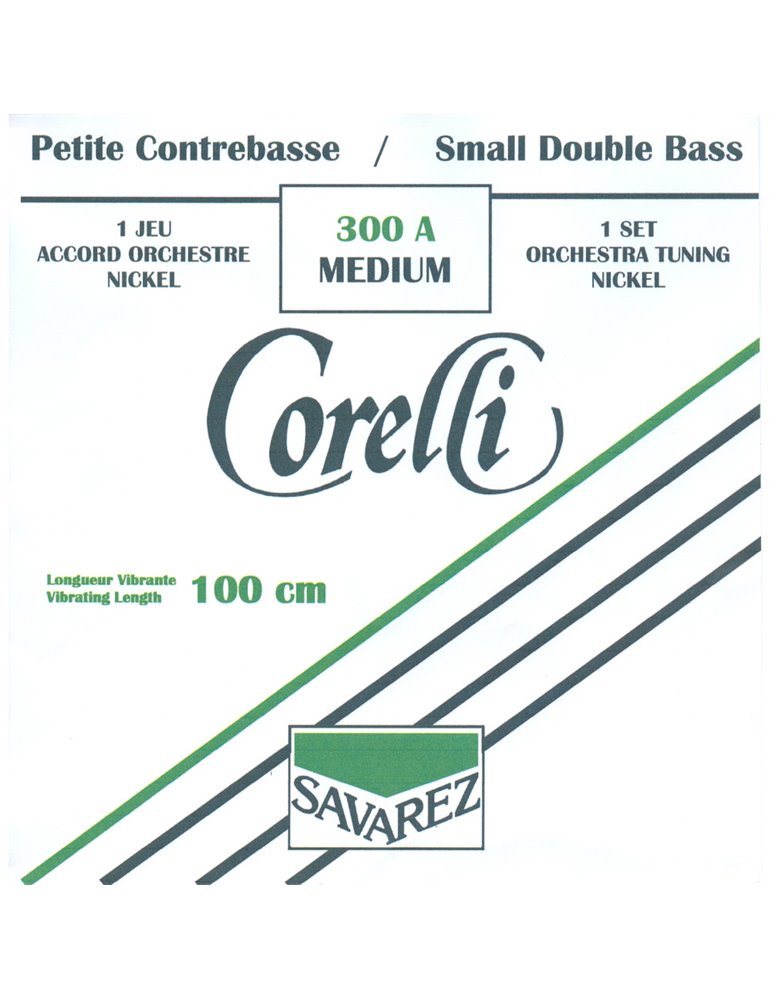 Juego Contrabajo 1/2 Corelli Orchestra 300-A Níquel