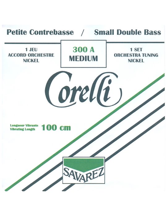 Juego Contrabajo 1/2 Corelli Orchestra 300-A Níquel