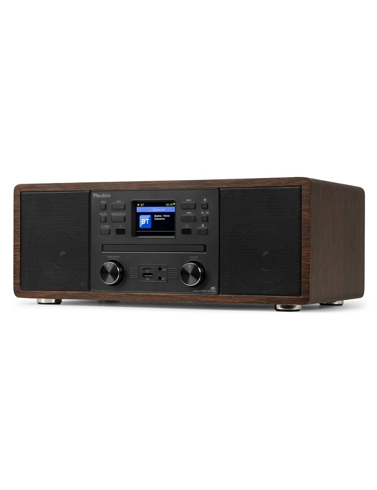 Avola Sistema de música digital CD/BT/DAB+/Internet Madera