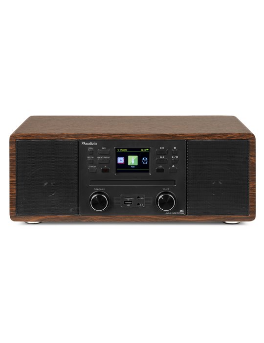 Avola Sistema de música digital CD/BT/DAB+/Internet Madera