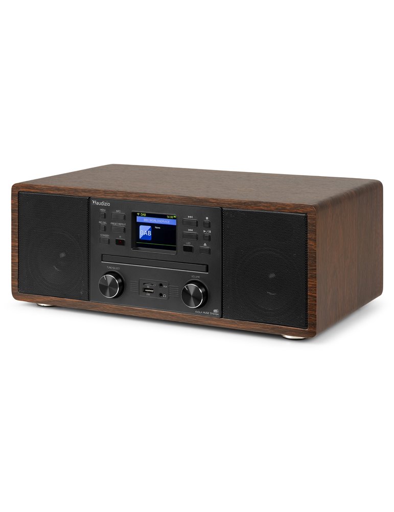 Avola Sistema de música digital CD/BT/DAB+/Internet Madera