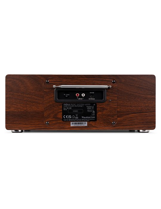 Avola Sistema de música digital CD/BT/DAB+/Internet Madera