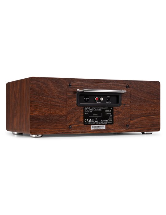 Avola Sistema de música digital CD/BT/DAB+/Internet Madera