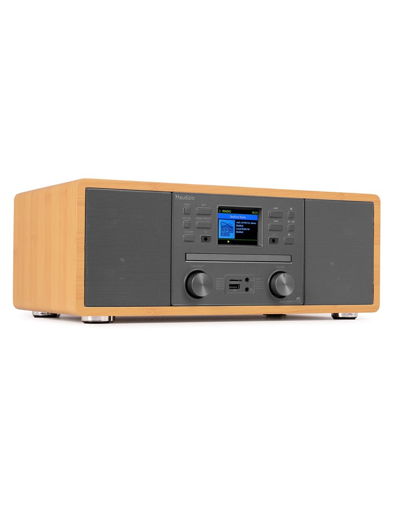 Avola Sistema de música digital CD/BT/DAB+/Internet Bambú