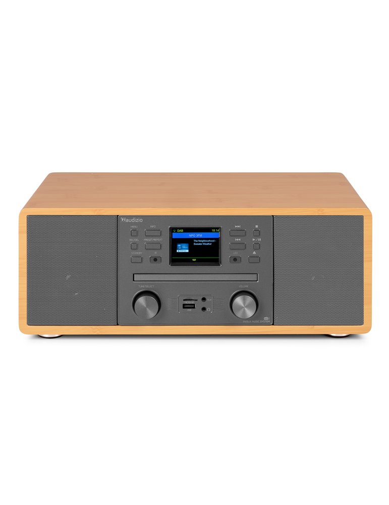 Avola Sistema de música digital CD/BT/DAB+/Internet Bambú