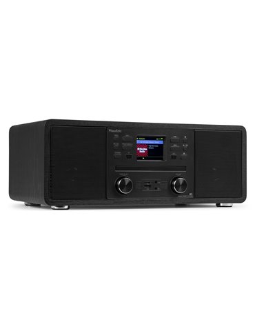Avola Sistema de música digital CD/BT/DAB+/Internet Negro
