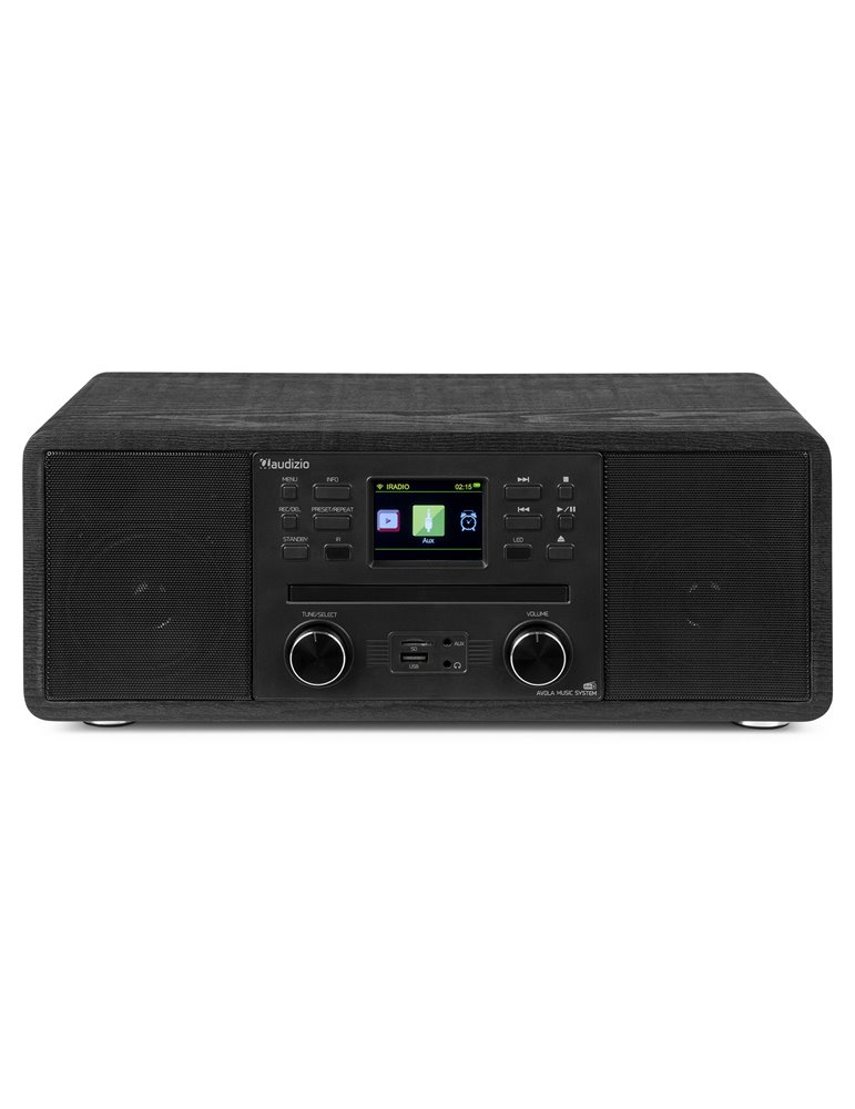 Avola Sistema de música digital CD/BT/DAB+/Internet Negro