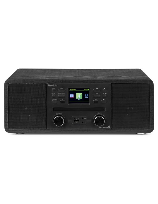 Avola Sistema de música digital CD/BT/DAB+/Internet Negro