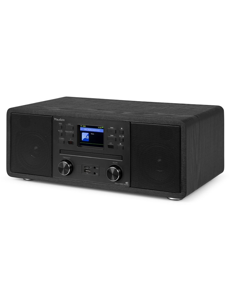 Avola Sistema de música digital CD/BT/DAB+/Internet Negro