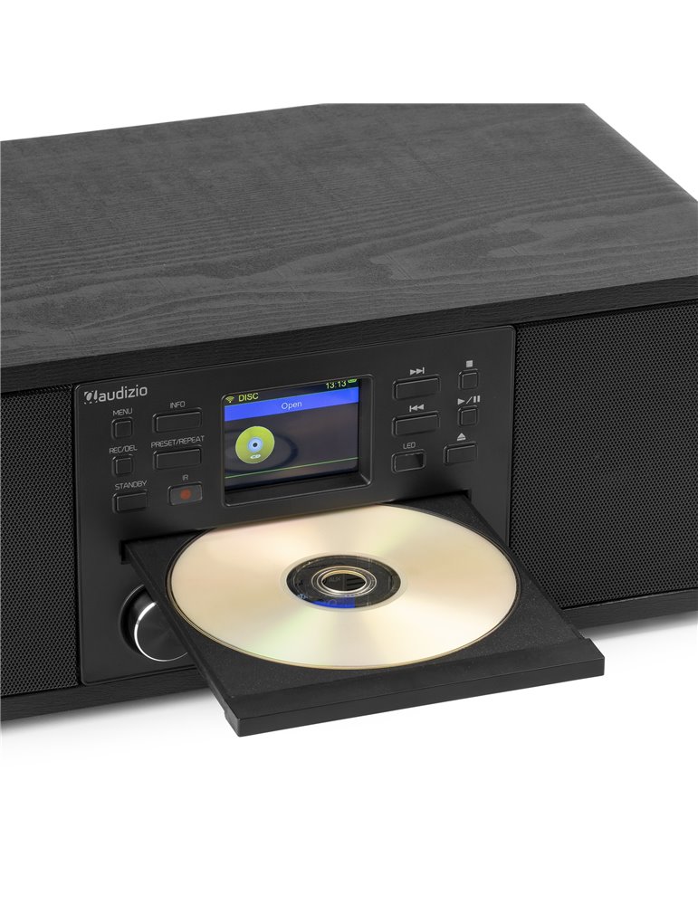 Avola Sistema de música digital CD/BT/DAB+/Internet Negro